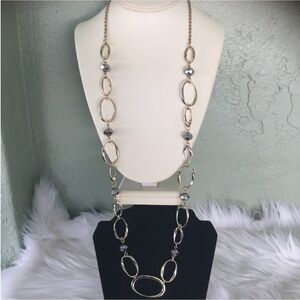 Avon Mirage Long Link Necklace Goldtone